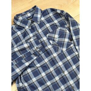 Alaskan Hardgear Wool Blend Men's L Heavy Flannel Long Sleeve Button Up Shirt